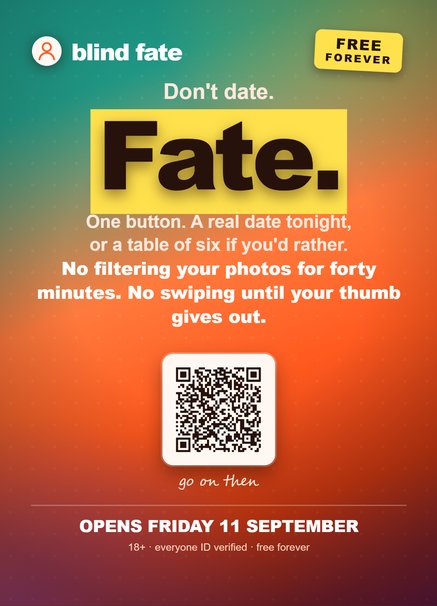 Dont date. Fate.