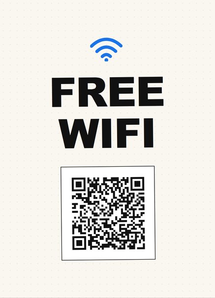 Free wifi joke card